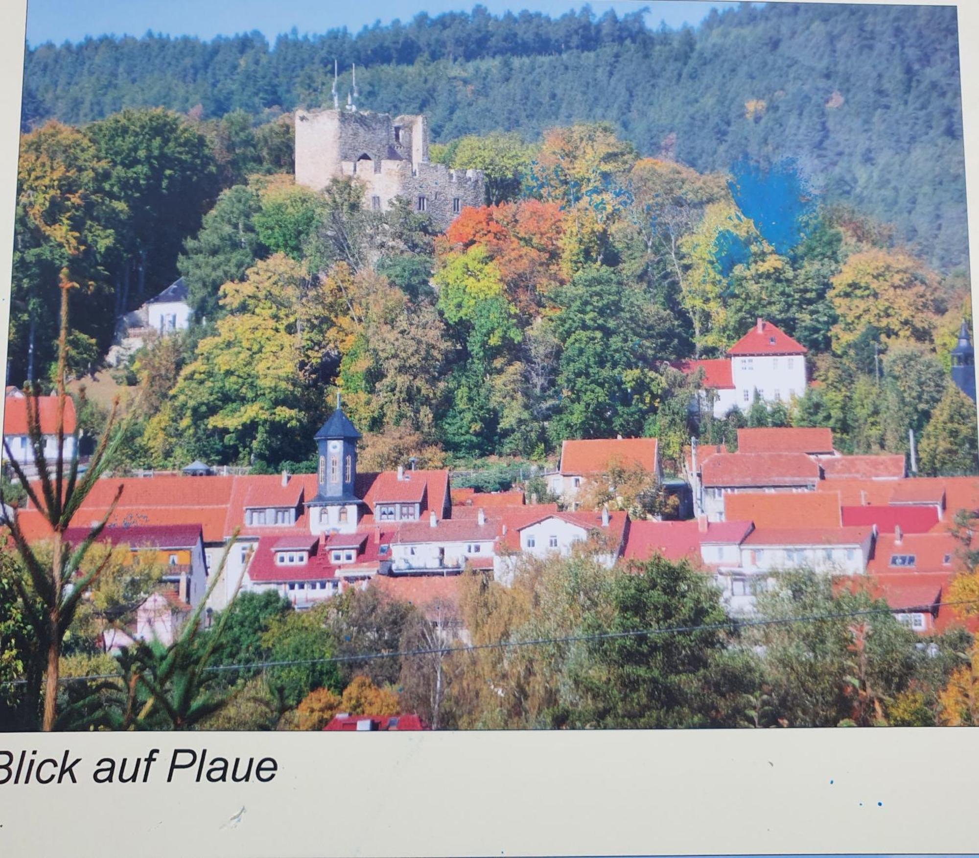 Ferienwohnung Burgblick Plaue  Exterior foto
